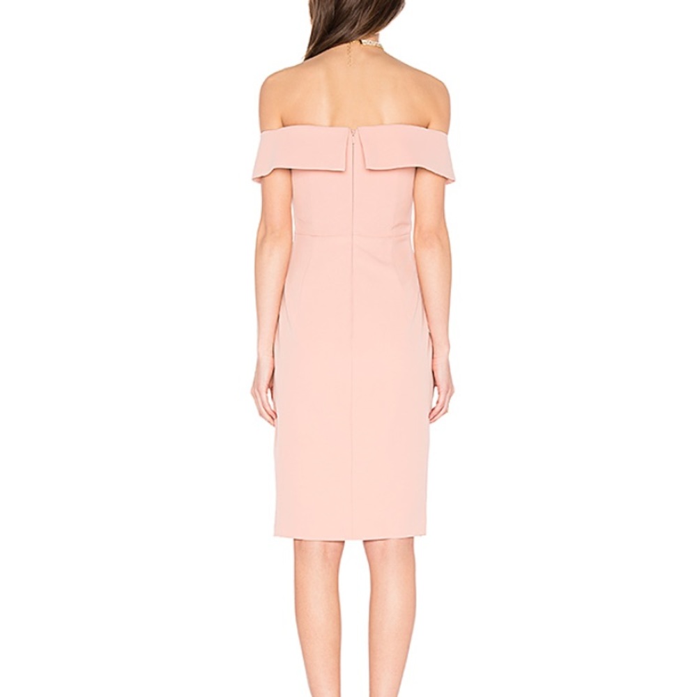 Bardot off the shoulder  blush pink dress - Picture 4 of 8